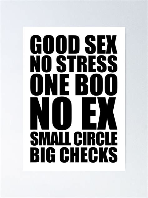 Good One No Stress One Boo No Ex Small Circle Big Checks Poster For Sale By Under