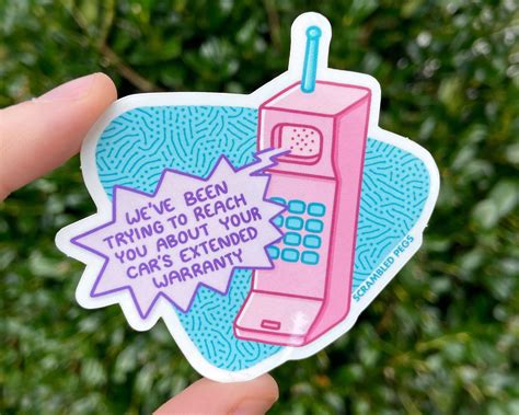 someone is holding up a sticker that says we've been trying to reach