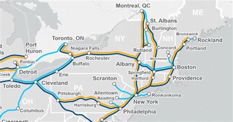 Map Amtrak Proposal Includes New And Enhanced Train Service From