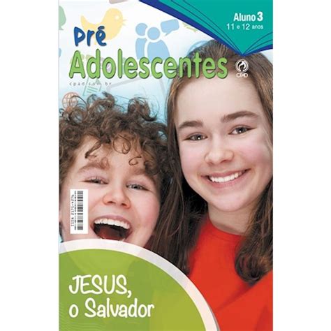 Revista Escola Dominical Lições Bíblicas Pré Adolescentes Casa Da