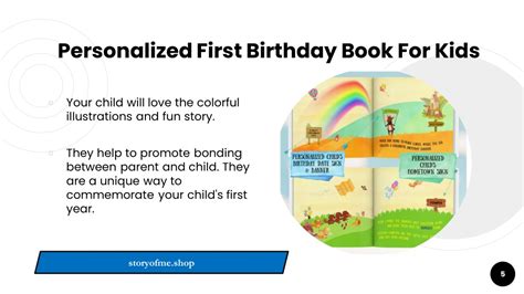 Ppt Personalized First Birthday Book For Kids Powerpoint Presentation