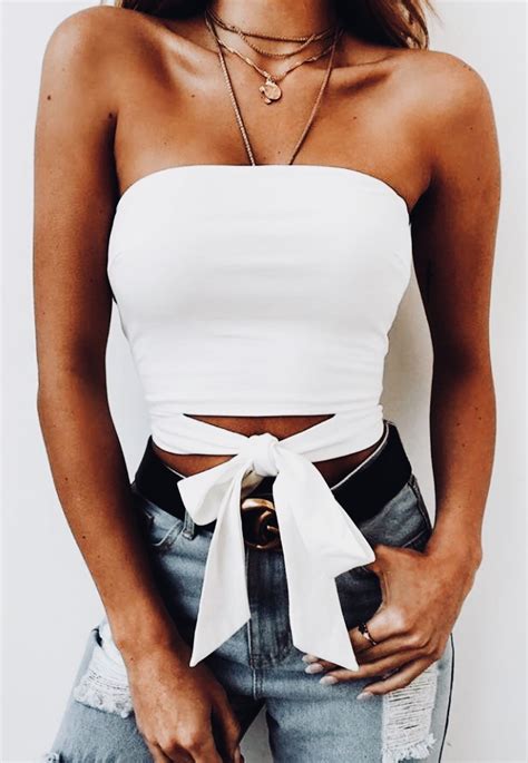Wrap Around Crop Top Tube Top Bow A Really Simple Top That Can Stand