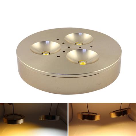 100% price match and free shipping at yliving.com. 12 Volt 3W White Surface Epistar LED Puck Light 300-320LM ...