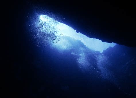 48 Underwater Cave Wallpaper
