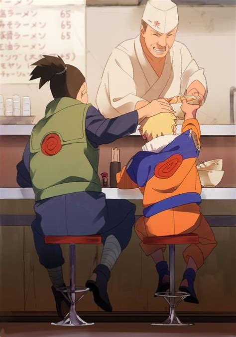 Iruka Sensei Treating Naruto To Ramen Weekly Fan Art R Naruto