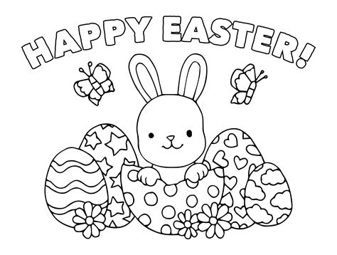 10 Best Happy Easter Coloring Pages Printable Pdf For Free At Printablee