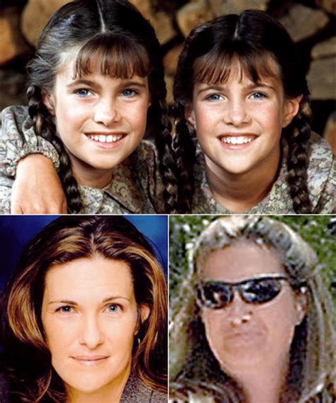 The greenbush twins lindsey sidney who each played carrie. Then and Now Portraits of 'Little House on the Prairie ...