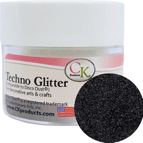 Black Sparkle Techno Glitter ⋆ Create Distribution Cake Supplies