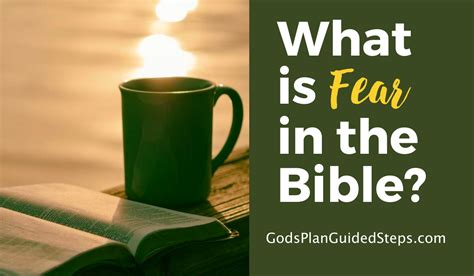 What Is Fear In The Bible Gods Plan Guided Steps