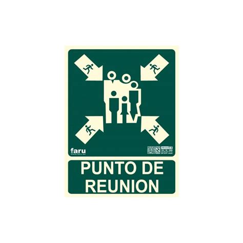 Señal PUNTO DE REUNIÓN 22.4 x 30 cm.