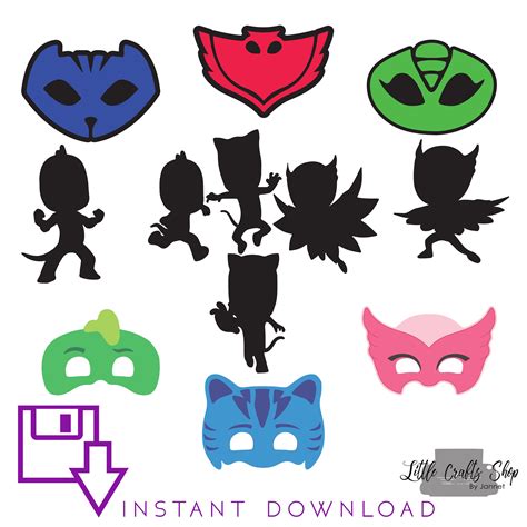 Pj Masks Svgs Etsy