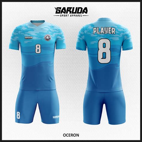 Padanan warna baju tudung untuk biru maroon delano my. Desain Baju Futsal Full Print Warna Biru Laut Yang Elegan ...