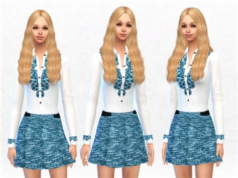 The Sims Resource Pretty Girls Dress By Sakura Phan