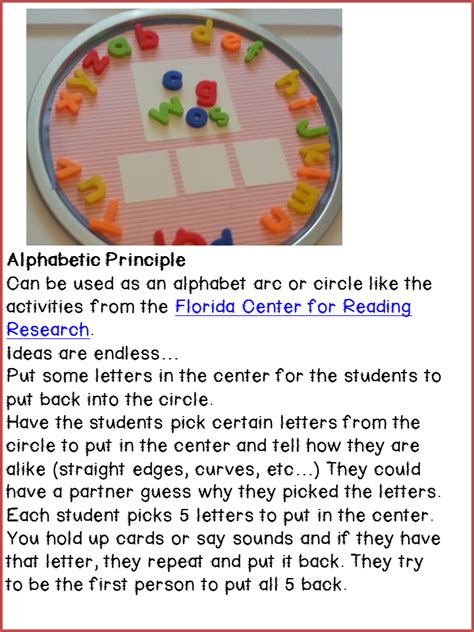 An alphabet arc is a tool used to build student knowledge of letter sequence and promote the learning of the many skills surrounding letter . KinderMyles: Magnetic Circle Trays and a Freebie