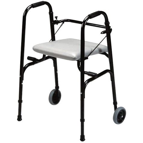 Walker With Fold Down Seat And Wheels