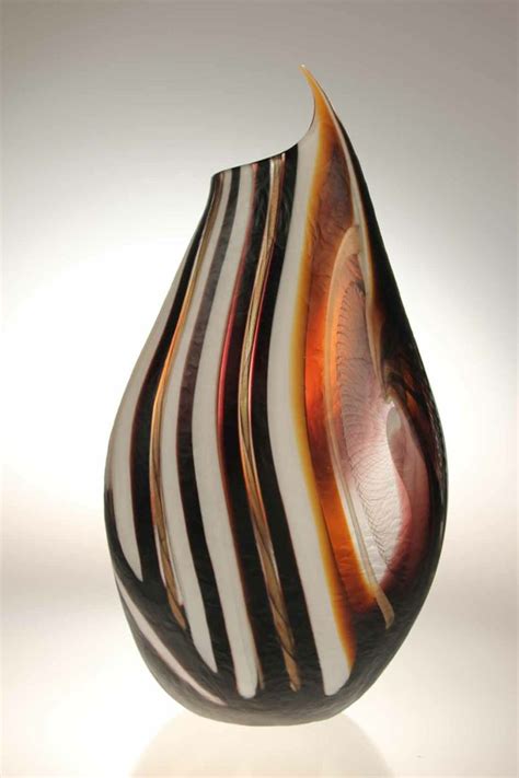 Murano Glass Studio Vase Lodario 37 Reverse Vetrate