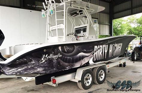 Nice Boat Wrap In 3m Ij180cv3 And 8900 Carbon Fiber Laminate By Southern