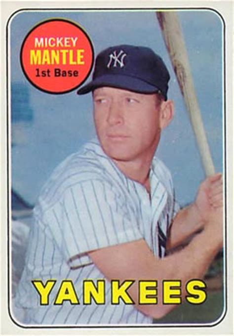 Often, valuable common player cards are worth. 1969 Topps Mickey Mantle #500y Baseball Card Value Price Guide