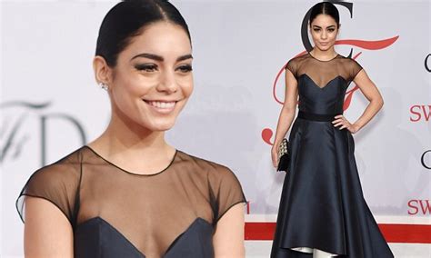 Vanessa Hudgens Dons Satin Gown At Cfda Fashion Awards Daily Mail Online