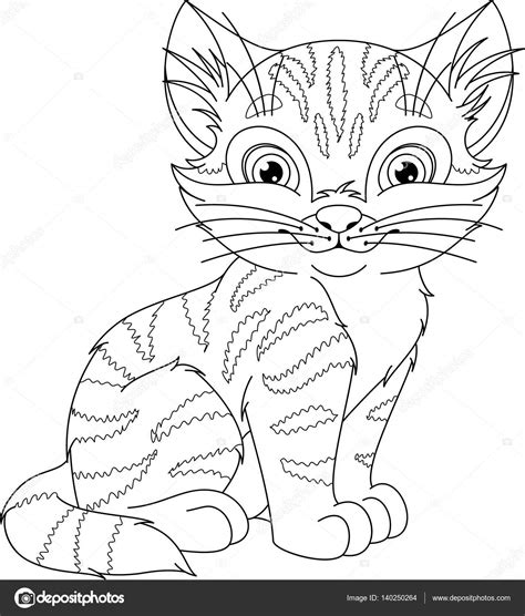 kat kleurplaat — Stockvector © Malyaka 140250264