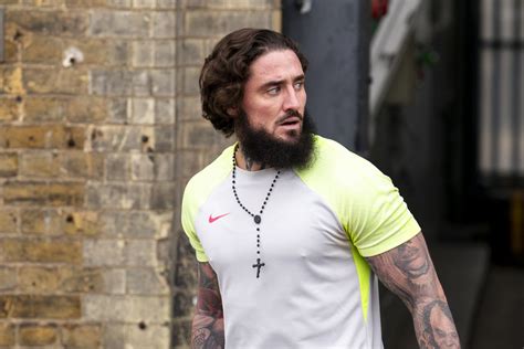 First Pictures As Bearded Stephen Bear Walks Out Of Jail After Serving