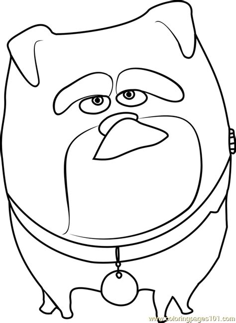 Search through more than 50000 coloring pages. Mel Coloring Page - Free The Secret Life of Pets Coloring ...