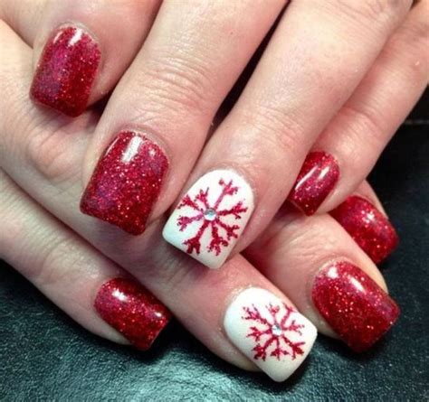 27 Beautiful Red Christmas Nail Design Ideas Beautifus Red