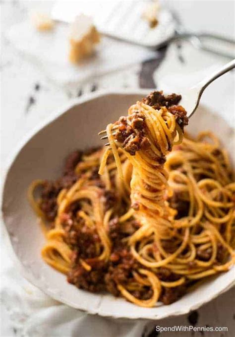 Slow Cooker Spaghetti Bolognese Spend With Pennies Slow Cooker