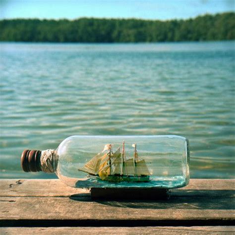 A Photo From Designsponge Ship In Bottle Boat In A Bottle Bottle Art