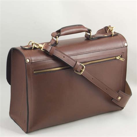 Handmade Leather Briefcase Satchel Henry Tomkins