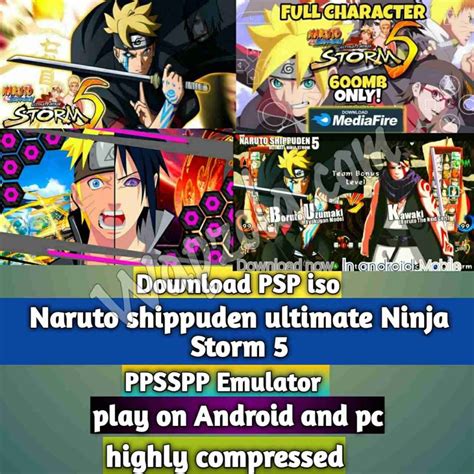 Naruto Shippuden Ultimate Ninja Storm 5 Mod Iso Ppsspp Emulator Psp