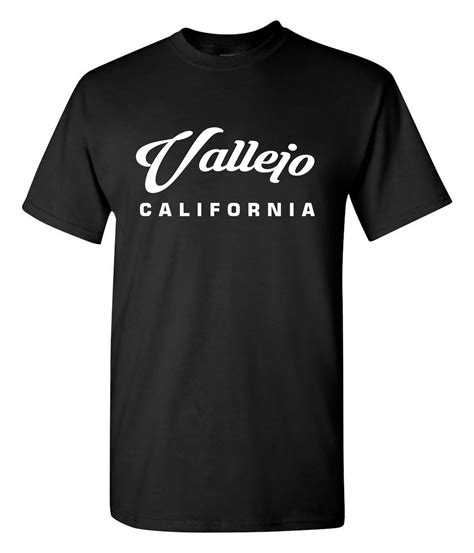 vallejo california black t shirt