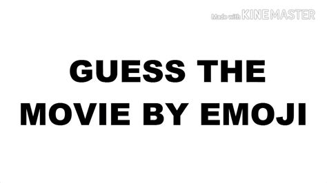 how to guess movie in 10 second by emoji youtube