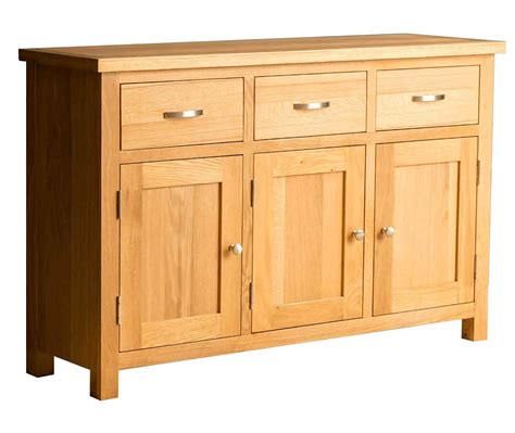 Buy London Oak Large Sideboard Cabinet For Living Room Roseland Furniture Solid Wood