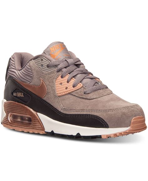 This tennis shoe for women feels comfortable straight out of the box. Lyst - Nike Women's Air Max 90 Leather Running Sneakers ...
