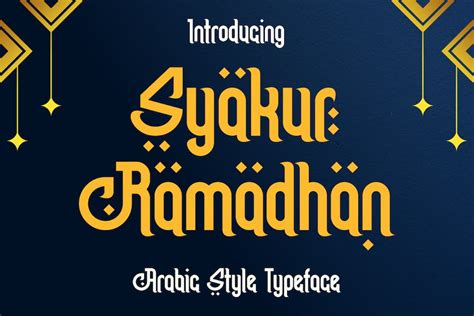 Syakur Ramadhan Font Free Download Freefontdl