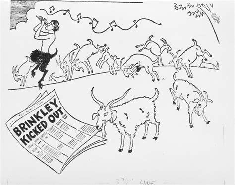 Cartoon Showing Dancing Goats Kansas Memory Kansas Historical Society