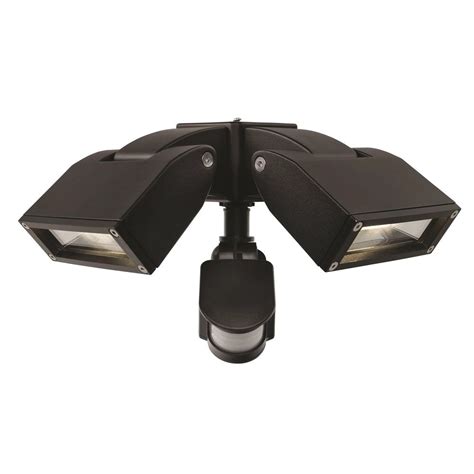Nighthawk Modern 24w Led Floodlight With Sensor Black Cool White 2
