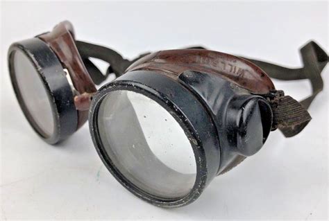 Antique Aviator Goggles Willson Motorcycles Glasses Steampunk Aviator Goggles Goggles Antiques