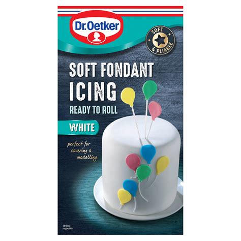 Dr Oetker Ready To Roll White Soft Fondant Icing 454g Home Baking