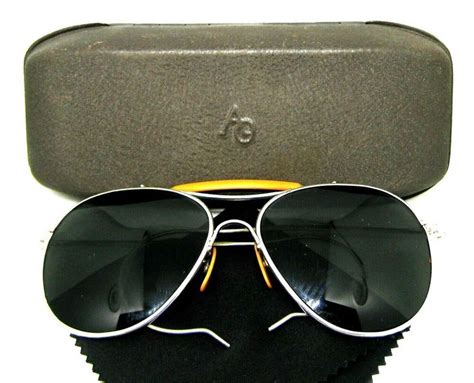 vintage american optical usa aviator wwii bandl ful vue usl usn an6531 sunglasses sunglasses