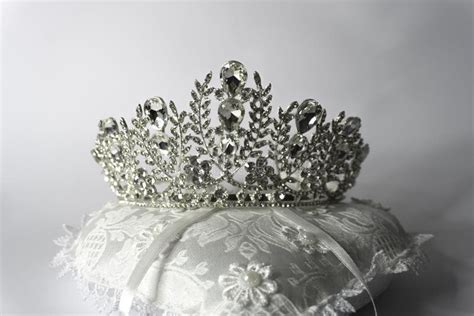 Diamond Silver Crown For Miss Pageant Beauty Contest Stock Image