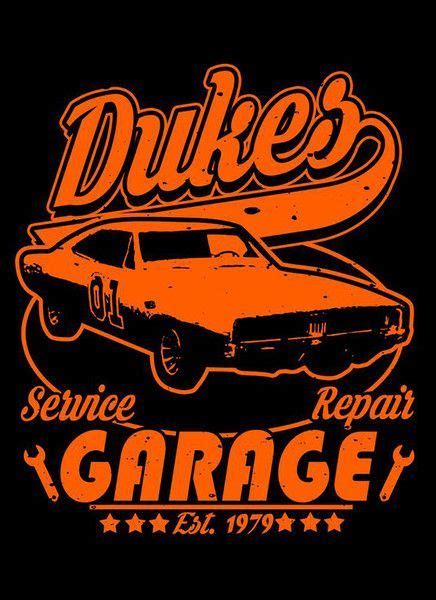 Dukes Garage T Shirt The Shirt List Duke General Lee Garage Art