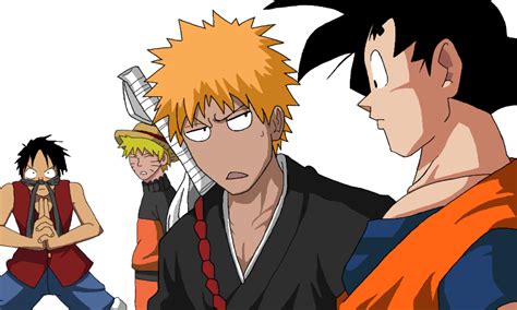 Goku Naruto Luffy Ichigo Natsu