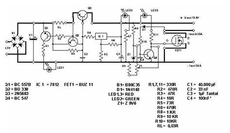 Simple 13.8V and 20A DC Power Supply Circuit Diagram Energy Machine