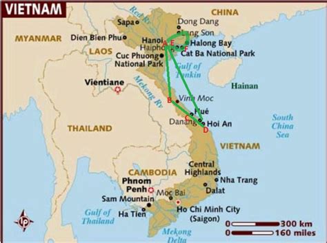 The gulf of thailand covers a total area of 320,000 km2 and has a length of about 800 km and a maximum width of 560 km. Vietnam-Map - Magnetic Equipments