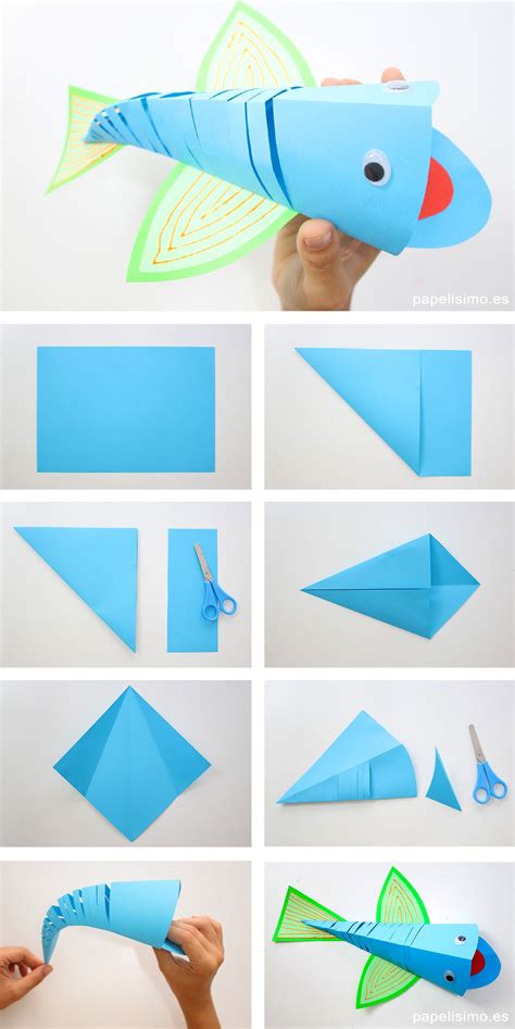 Origami Paso A Paso Facil Para Niños Animales Pez Niños Relacionados