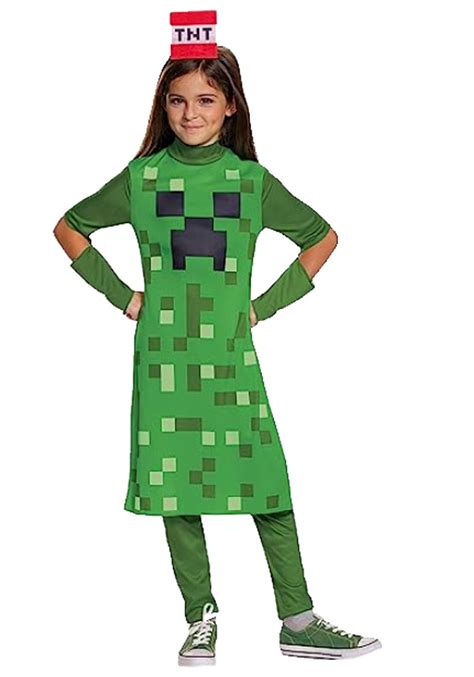 Minecraft Girls Classic Creeper Costume