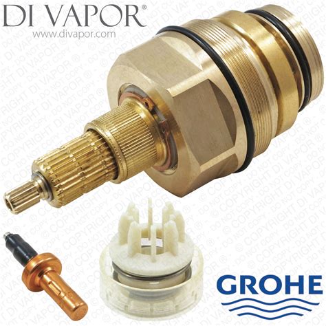 Grohe 1/2 thermostatic cartridge 47050000 shower faucets components 2.0 out of 5 stars 1 danze da507875 ceramic disc cartridge for thermostatic volume control, brushed nickel Grohe 47598000 Thermostatic Cartridge with Piston and Wax ...