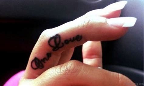 52 Inspiring Love Tattoos On Fingers Tattoo Designs